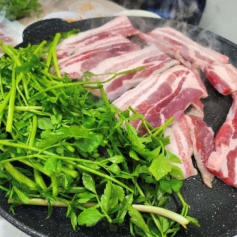 [경산] 향긋함 남다른 육동미나리 삽겹살과 족욕 힐링 사진 3