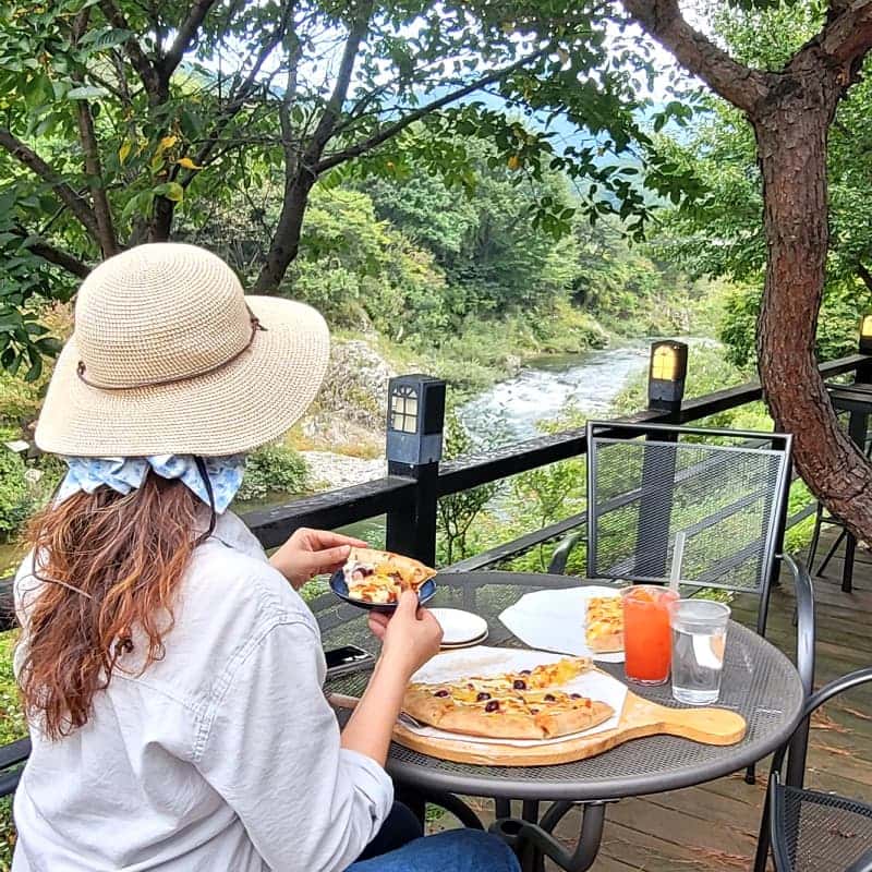 [무주]눈꽃 피자 만들기 체험 유리온실 카페 아메리카노2잔 사진 3