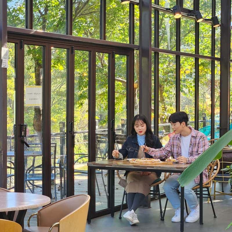 [무주]눈꽃 피자 만들기 체험 유리온실 카페 아메리카노2잔 사진 4