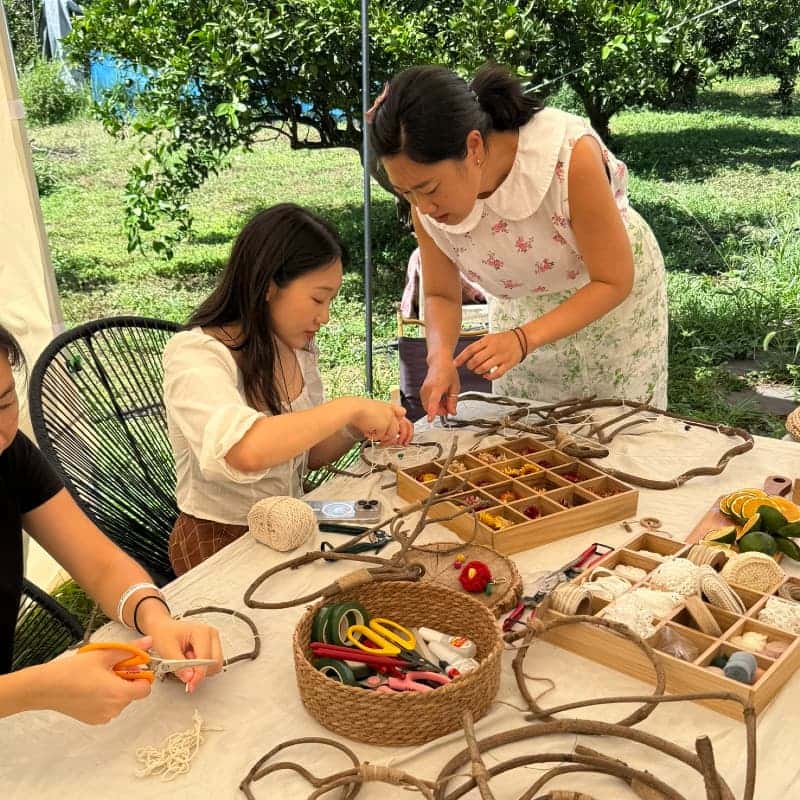 제주 삼달리 감귤밭 꿈을 엮는 드림캐쳐 <다 엮어드릴지니> 사진 1