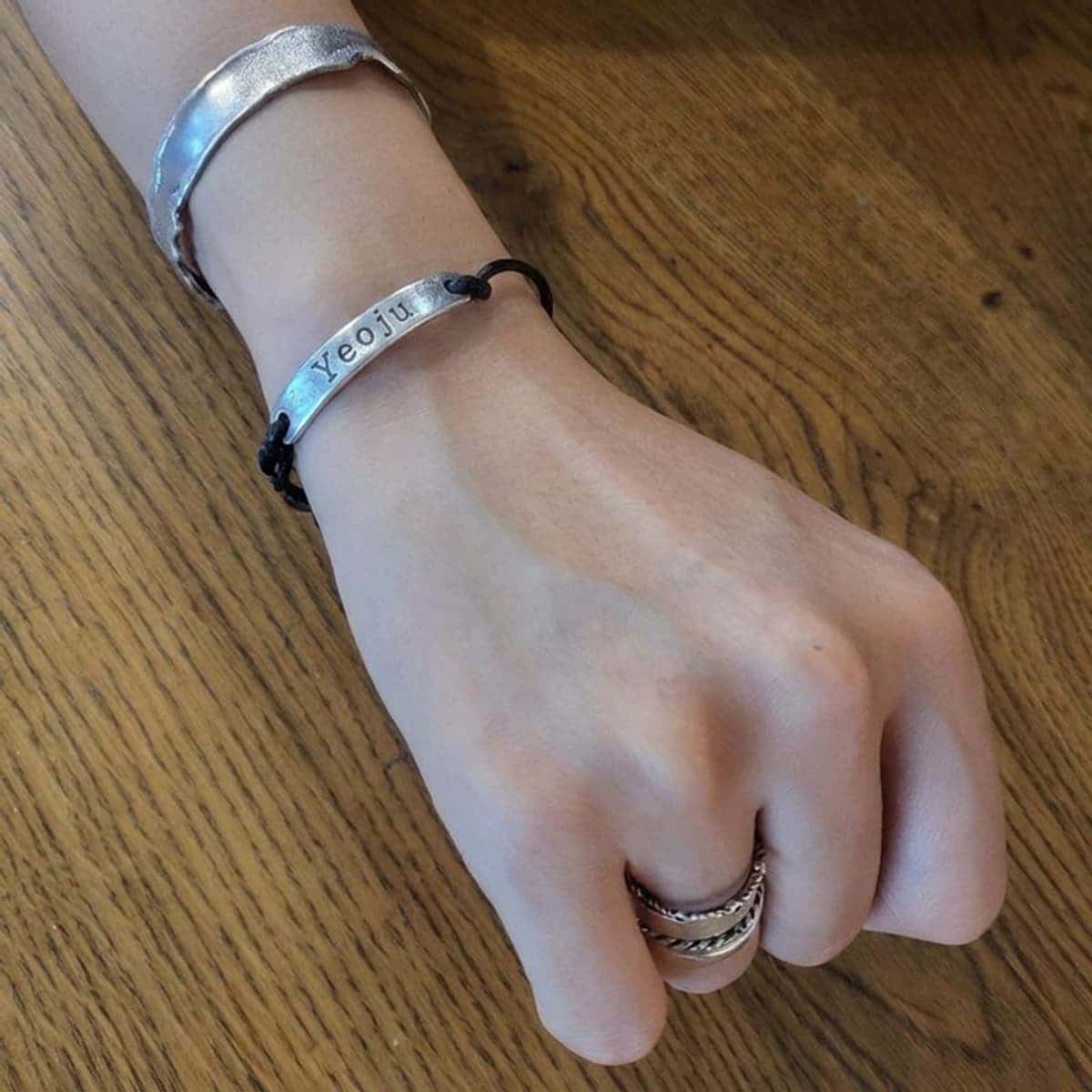 [Yeoju] Silver Initial Leather Bracelet One-Day Class photo 2