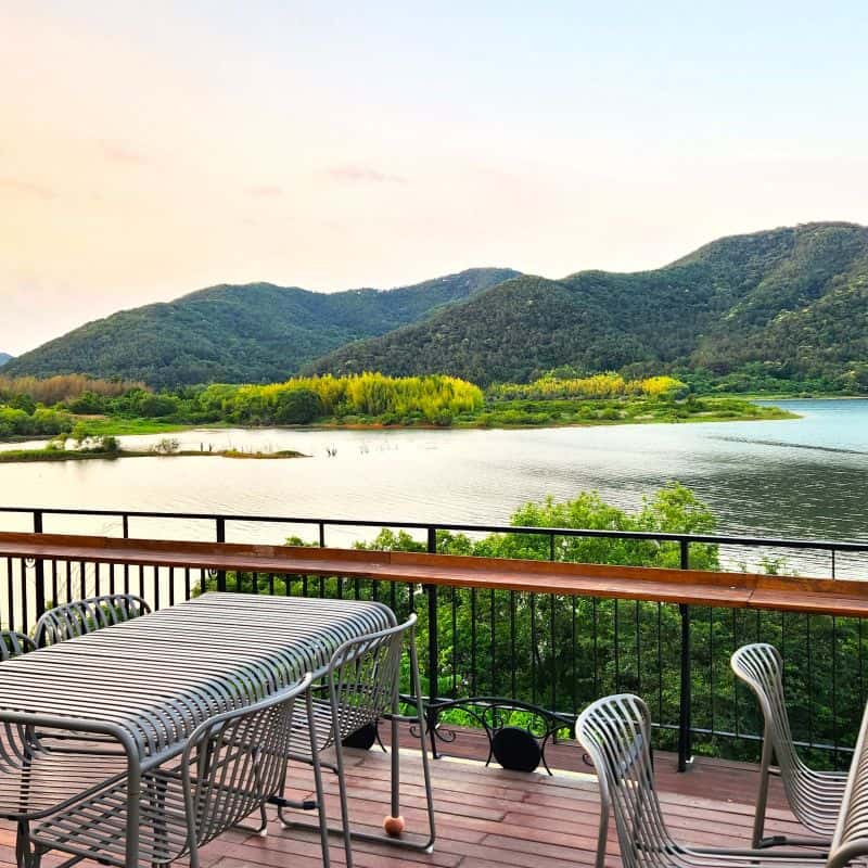 [진주] 진양호수 풍경, 채소꽃다발+조식+숙소 사진 4