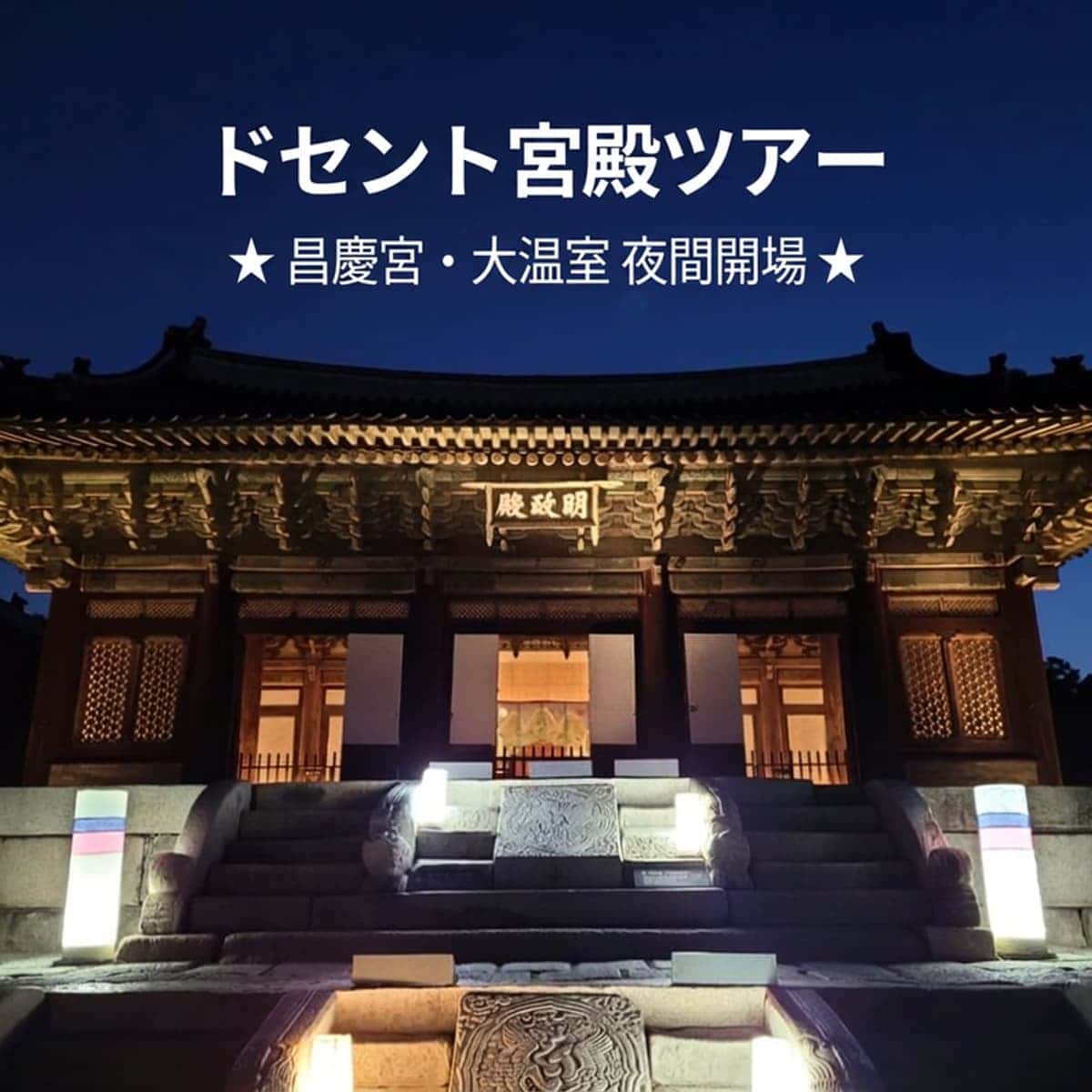 [鍾路（チョンノ）] 昌慶宮（チャンギョングン）、大温室（テオンシル）夜間特別観覧と人生ショットの写真1