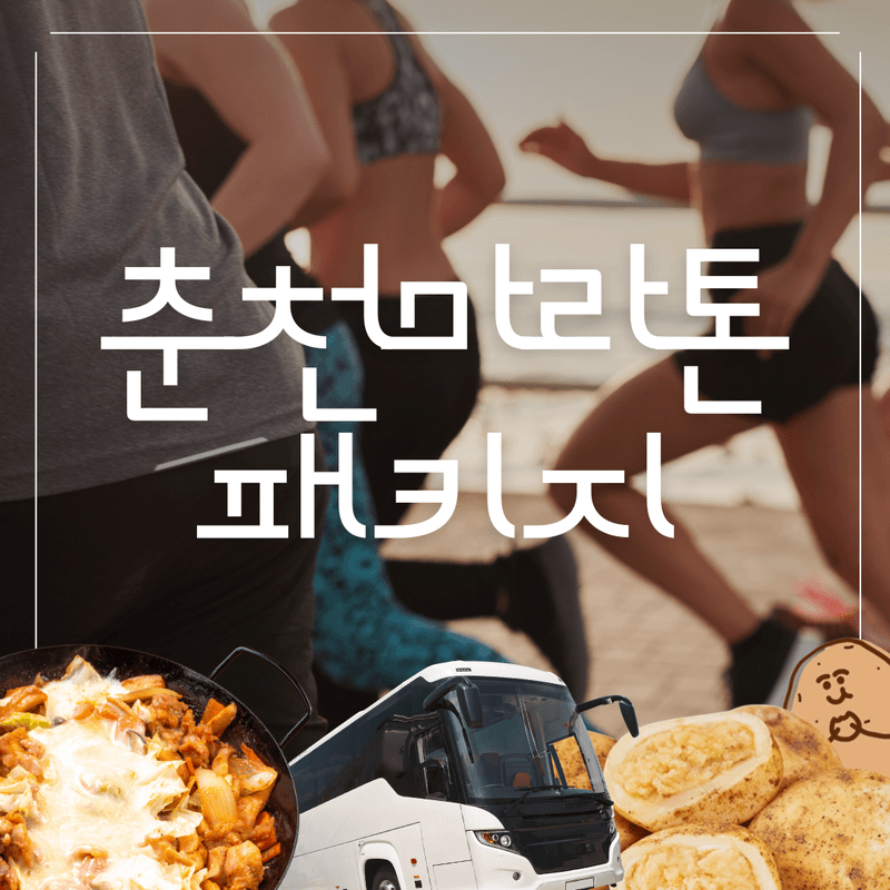 [당일] 춘천마라톤 참가자&응원단 특별패키지 ㅣ 왕복버스&도시락 🏃🏻 🚌 🍱 사진 1