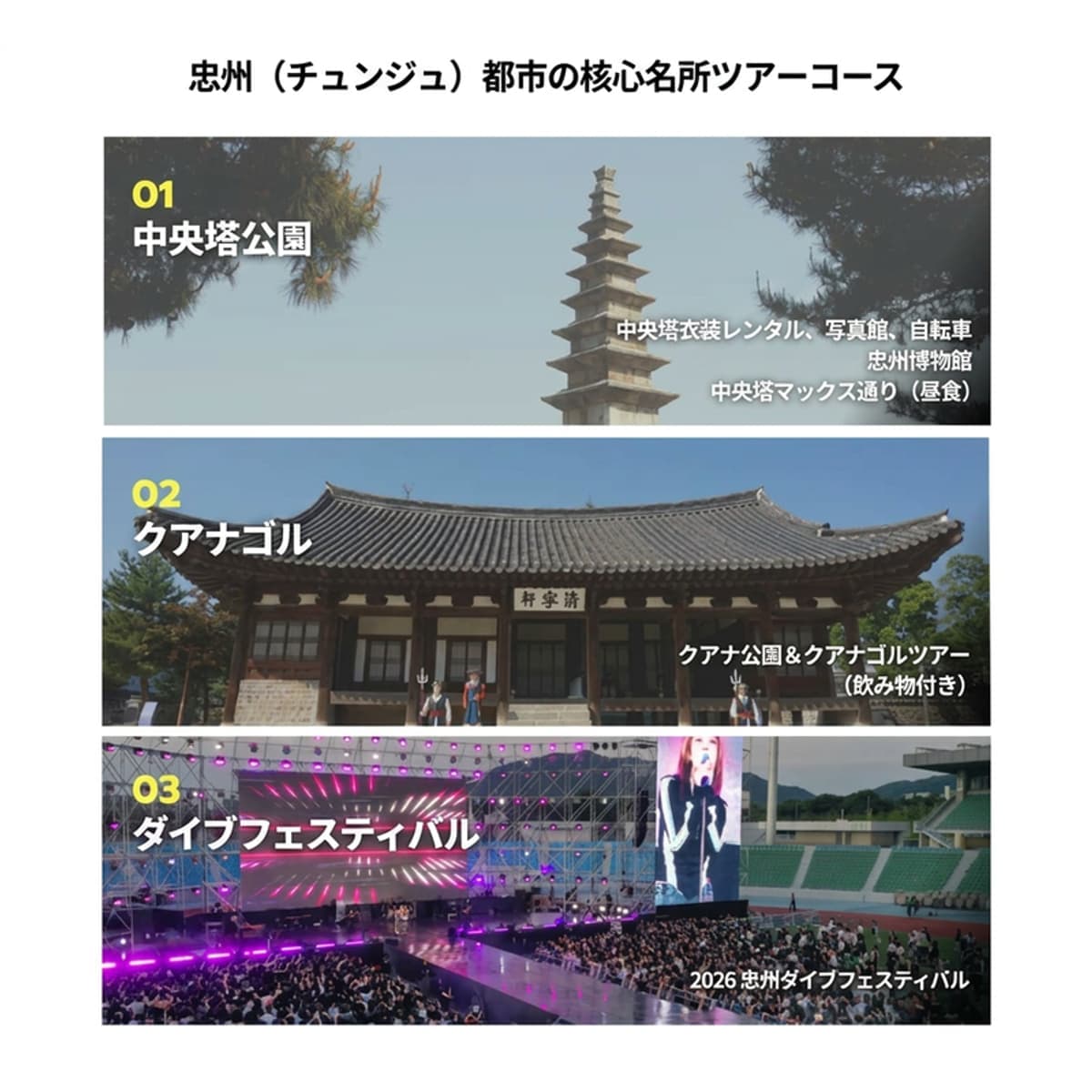 [外国人/当日] 忠州（チュンジュ）ローカルバイブツアー｜中央塔 - クアナゴル - ダイブフェスティバルの写真3