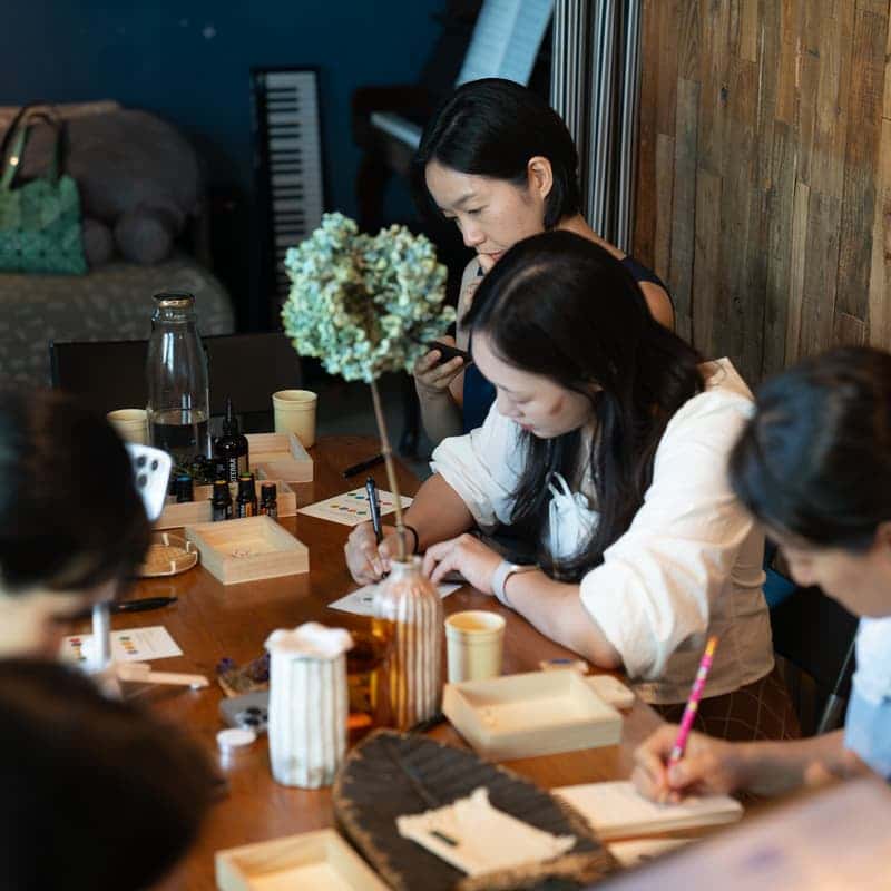 제주 삼달리 감귤밭에서 감정오일 아로마테라피 워크숍 사진 4